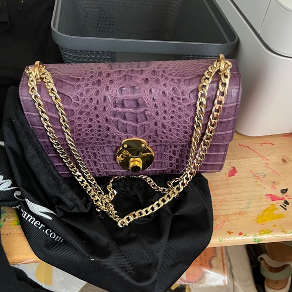 **BRAND NEW** Eileen Kramer Alligator Purse - Picture 1 of 2